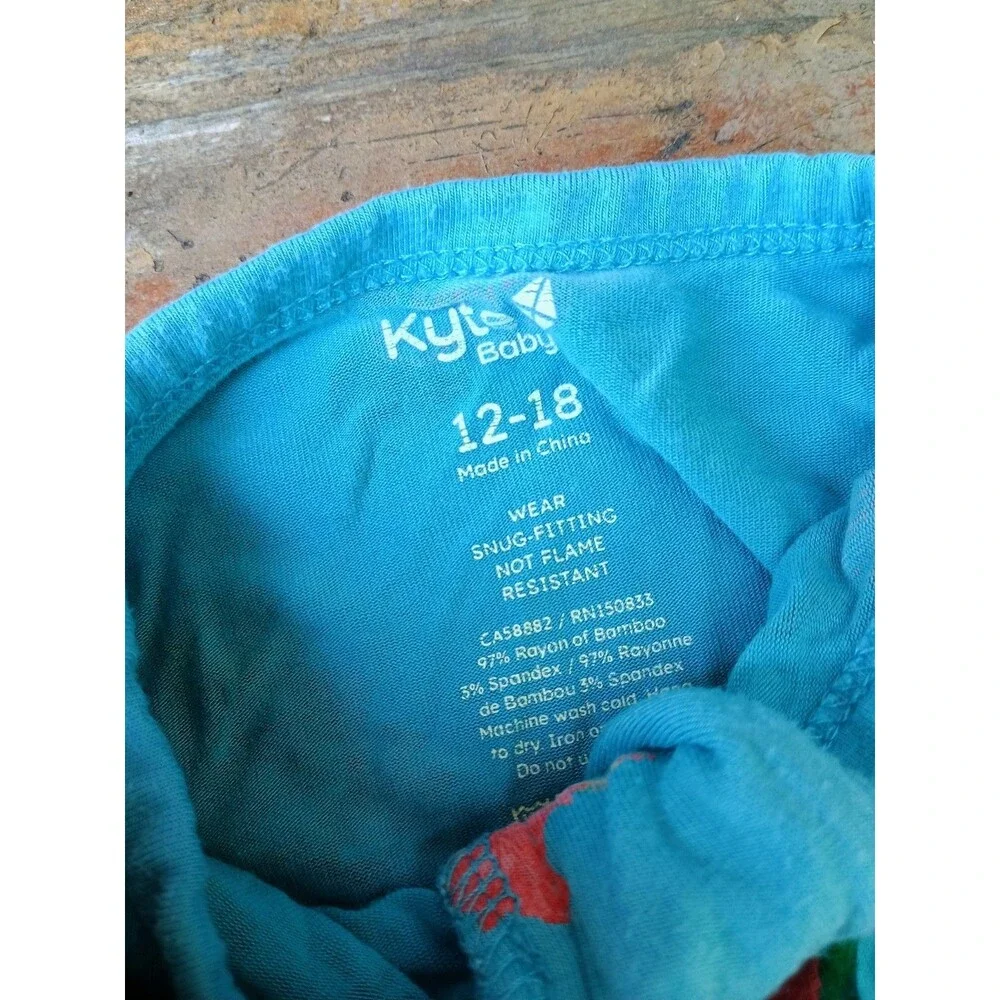 Kyte Baby Girls Sleeper Lot Pajamas Hibiscus Peach 12-18 Months